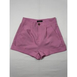 Barbiecore Streetwear Society Tailored Pleated Shorts Womens Small Pink